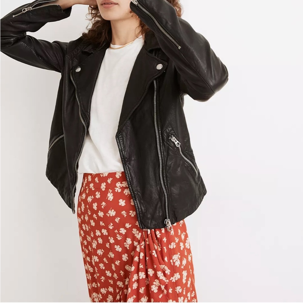 Washed Leather Motorcycle Jacket